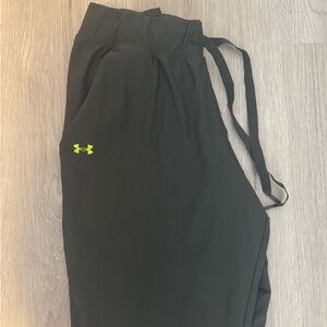 Under Armour forest green jogger with Yellow Logo